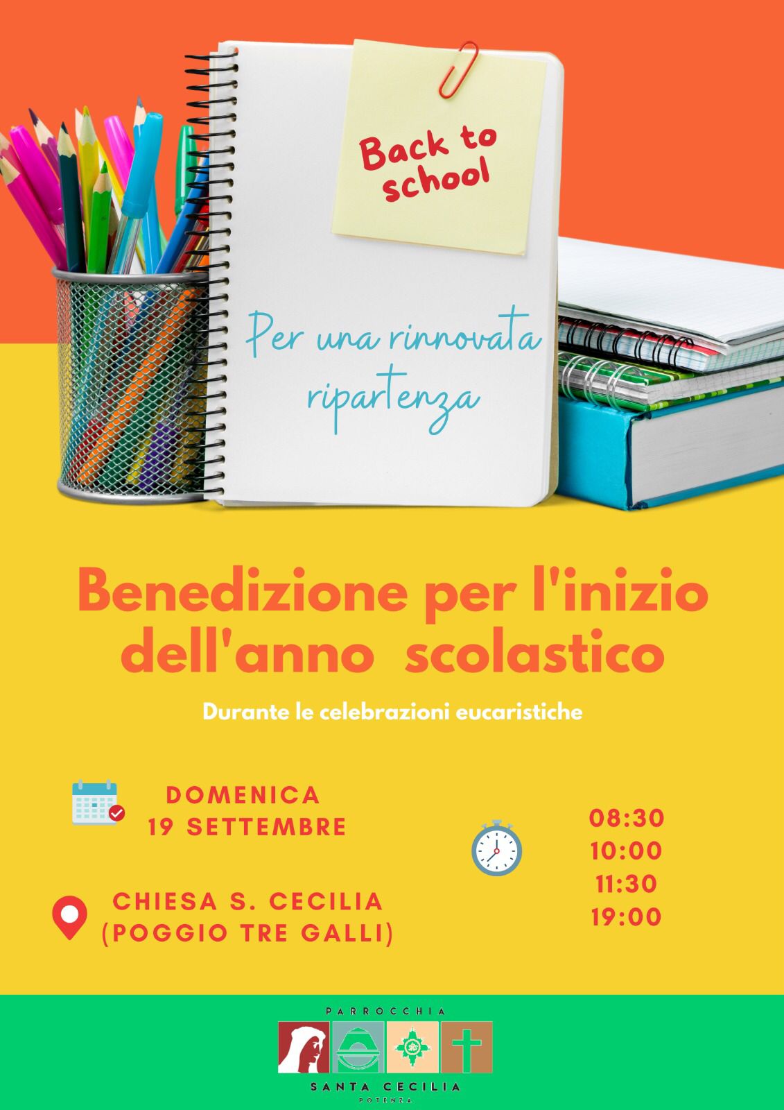 Benedizione per l'inizio dell'anno scolastico